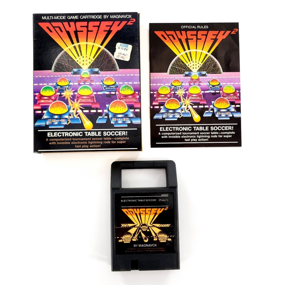 Electronic Table Soccer! (Magnavox Odyssey 2, 1980) Complete In Box Tested Works